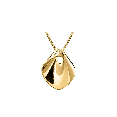 Pendant in Gold Tone Sterling Silver with Chain