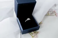 Engagement Ring with .25 Carat TW of Diamonds in 10kt White Gold