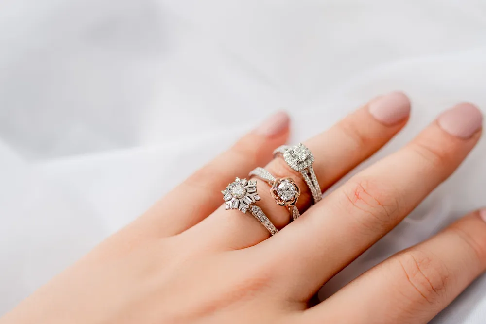 Enchanted Disney Elsa Engagement Ring with .63 Carat TW of Diamonds in 14kt White Gold