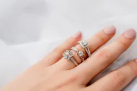 Enchanted Disney Elsa Engagement Ring with .63 Carat TW of Diamonds in 14kt White Gold
