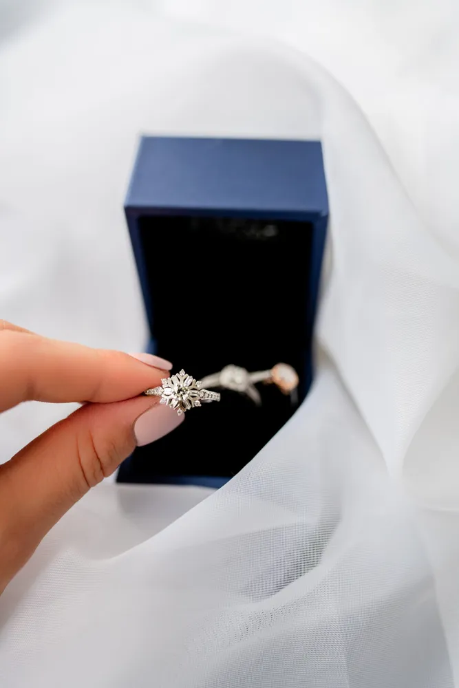 Enchanted Disney Elsa Engagement Ring with .63 Carat TW of Diamonds in 14kt White Gold