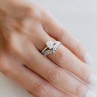 Colourless Collection Engagement Ring with .90 Carat TW of Diamonds in 18kt White Gold