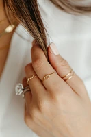 Everyday Stacking Love Knot Ring in 10kt Yellow Gold