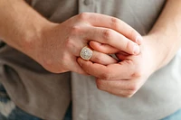 Men’s Ring with 1.32 Carat TW of Diamonds in 10kt Yellow Gold