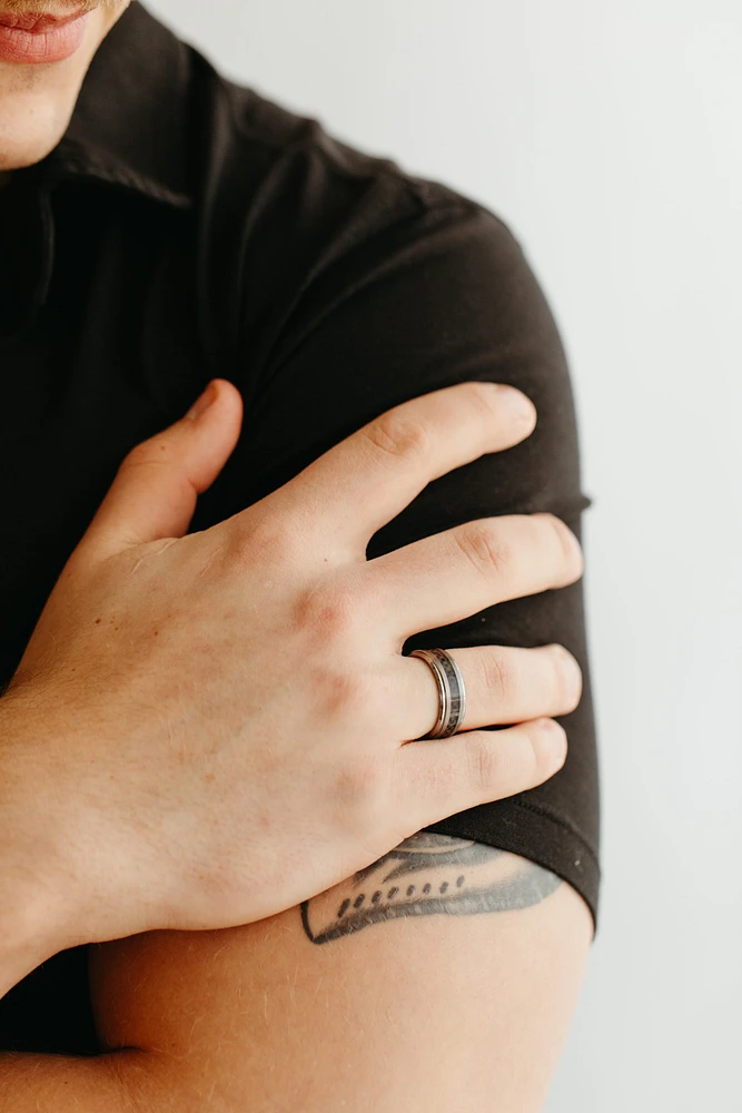 8MM Comfort Fit Wedding Band in Tungsten
