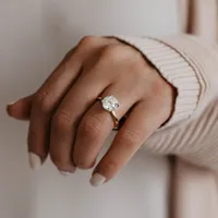 Eternal Icon Round Solitaire Engagement Ring with 2.10 Carat TW of Diamonds in 18kt Yellow Gold