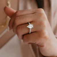 Eternal Luxe Engagement Ring with 1.77 Carat TW of Diamonds in 18kt White Gold