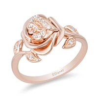 Enchanted Disney Belle Ring with .07 Carat TW of Diamonds in 10kt Rose Gold