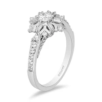 Enchanted Disney Elsa Engagement Ring with .63 Carat TW of Diamonds in 14kt White Gold