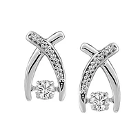 Luminance Fire of the North Earrings with .23 Carat TW of Diamonds in 14kt White Gold