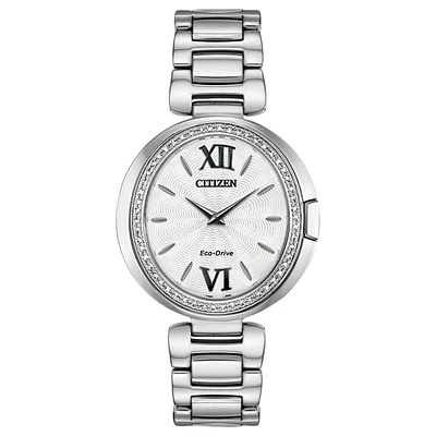 Women’s Citizen Eco-Drive Silver Tone Capella Diamond Watch