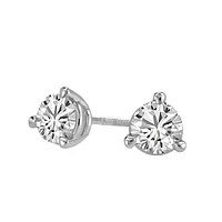 Fire of the North Stud Earrings with Carat TW of Diamonds in 14kt White Gold