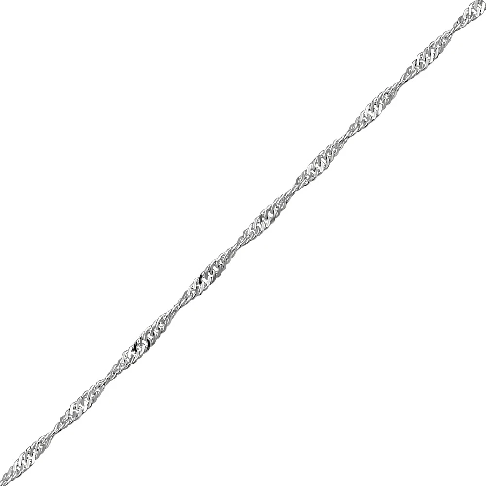 7” Singapore Chain in Sterling Silver