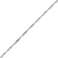 7” Singapore Chain in Sterling Silver