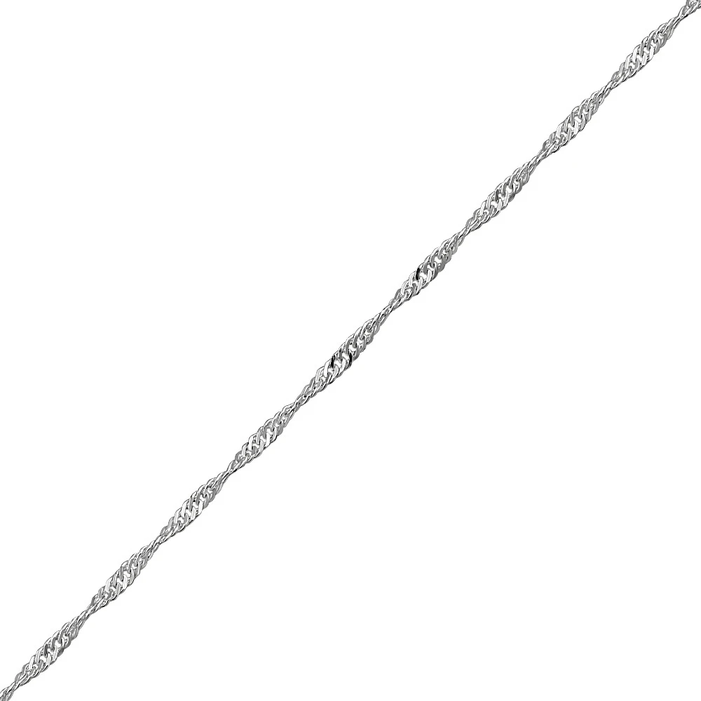 7” Singapore Bracelet in Sterling Silver
