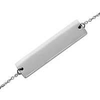 Engravable ID Bracelet in Stainless Steel