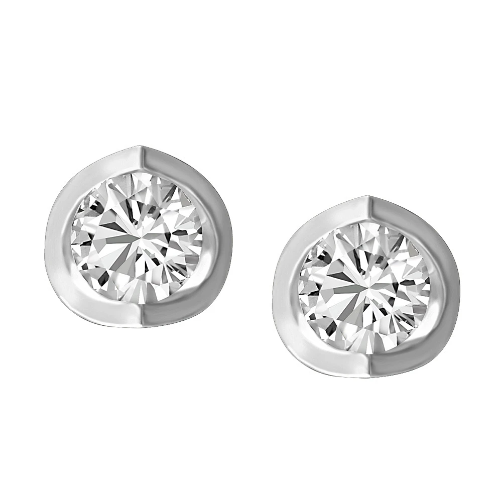 Stud Earrings with .50 Carat TW of Diamonds in 14kt Gold