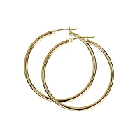 40MM Hoop Earrings in 10kt Yellow Gold