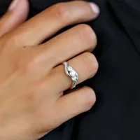 Fire of the North Diamond Engagement Ring with .70 Carat TW of Diamonds in 14kt White Gold
