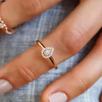 Ring with .10 Carat TW of Diamonds in 10kt Rose Gold