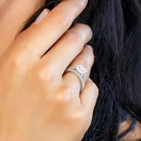 Matching Wedding Band with .26 Carat TW of Diamonds in 14kt White Gold