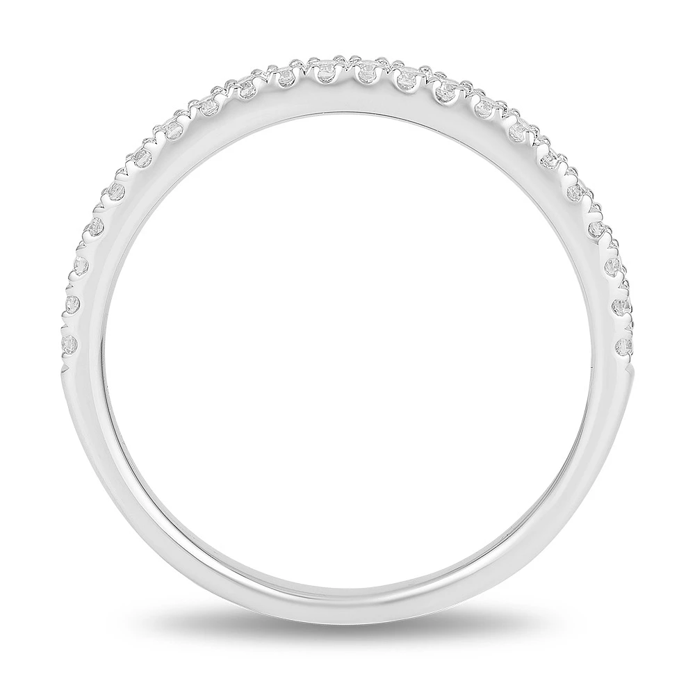 Enchanted Disney Wedding Band with .20 Carat TW of Diamonds in 14kt White Gold