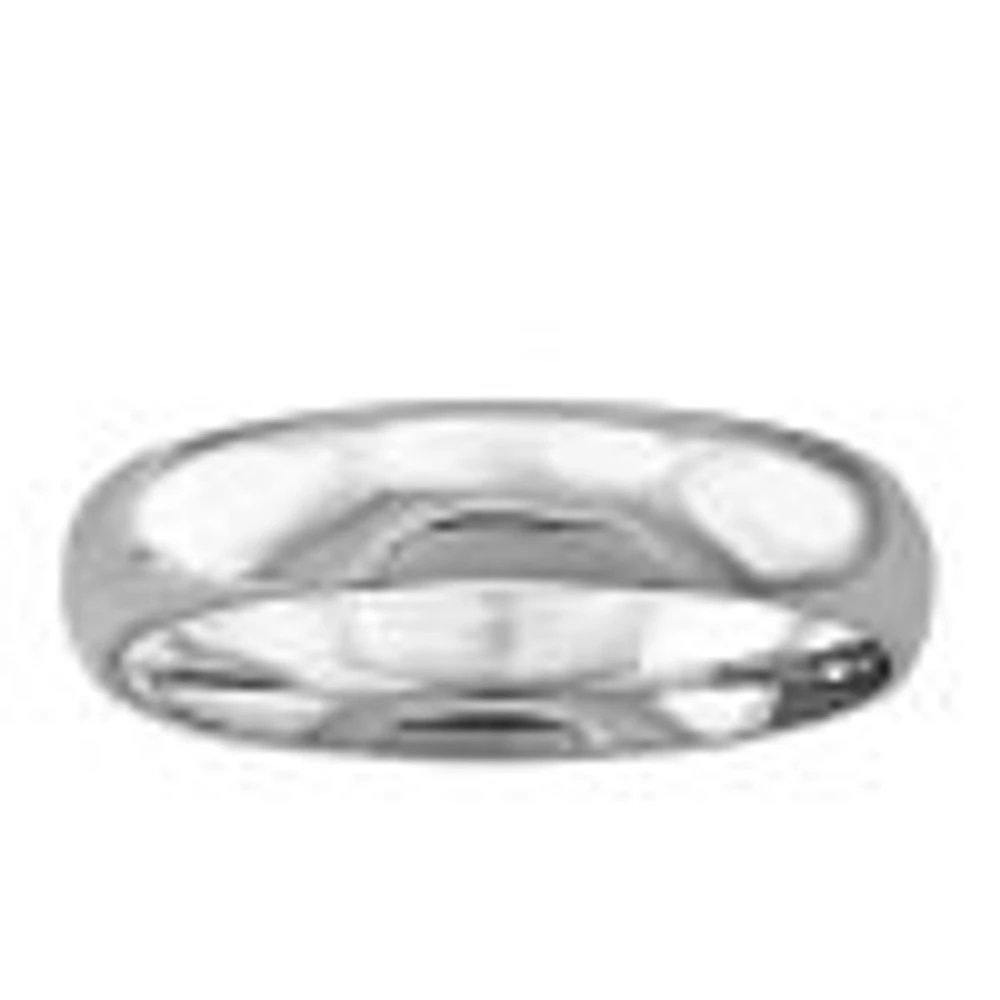 4MM Comfort Fit Wedding Band 10kt White Gold