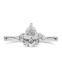 Engagement Ring with .79 Carat TW of Diamonds in 18kt White Gold
