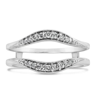 Ring Jacket with .20 Carat TW of Diamonds in 14kt White Gold