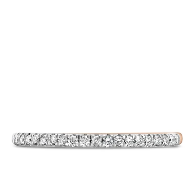 Wedding Band with Carat TW of Diamonds in 14kt Rose Gold