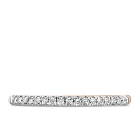 Wedding Band with Carat TW of Diamonds in 14kt Rose Gold