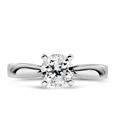 Great Canadian Solitaire Engagement Ring with 1.00 Carat Diamond in 14kt White Gold
