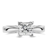 Great Canadian Solitaire Engagement Ring with 1.00 Carat Diamond in 14kt White Gold