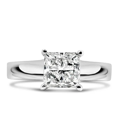 Canadian Solitaire Engagement Ring with 1.50 Carat Diamond in 14kt White Gold