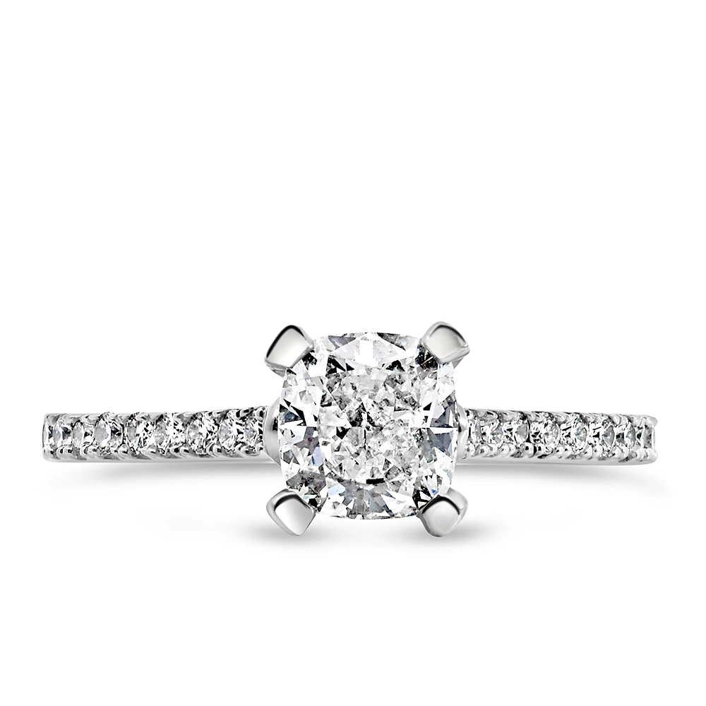 Fire of the North Engagement Ring with 1.18 Carat TW of Diamonds in 18kt White Gold