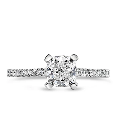 Fire of the North Engagement Ring with 1.18 Carat TW of Diamonds in 18kt White Gold