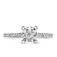 Fire of the North Engagement Ring with 1.18 Carat TW of Diamonds in 18kt White Gold