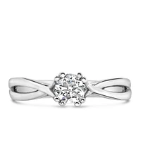 Fire of the North Diamond Engagement Ring with .40 Carat TW of Diamonds in 14kt White Gold