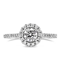 Fire of the North Halo Engagement Ring with .67 Carat TW of Diamonds in 14kt White Gold