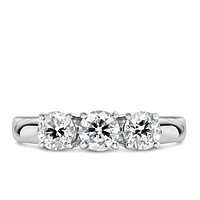 Three Stone Ring with 1.00 Carat TW of Diamonds in 14kt Gold