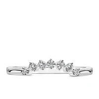 Stackable Contour Ring with .17 Carat TW of Diamonds in 14kt Gold