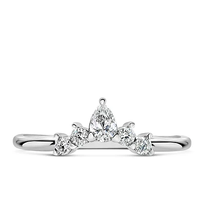 Laurel Luxe Diamond Band with .29 Carat TW of Diamonds in 14kt White Gold