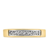 Matching Wedding Band with .07 Carat TW of Diamonds in 10kt Yellow Gold