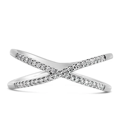 Ring with .15 Carat TW of Diamonds in Sterling Silver