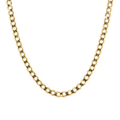 22″ Curb Chain in 10kt Yellow Gold
