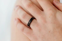 6MM Comfort Fit Wedding Band in Cobalt