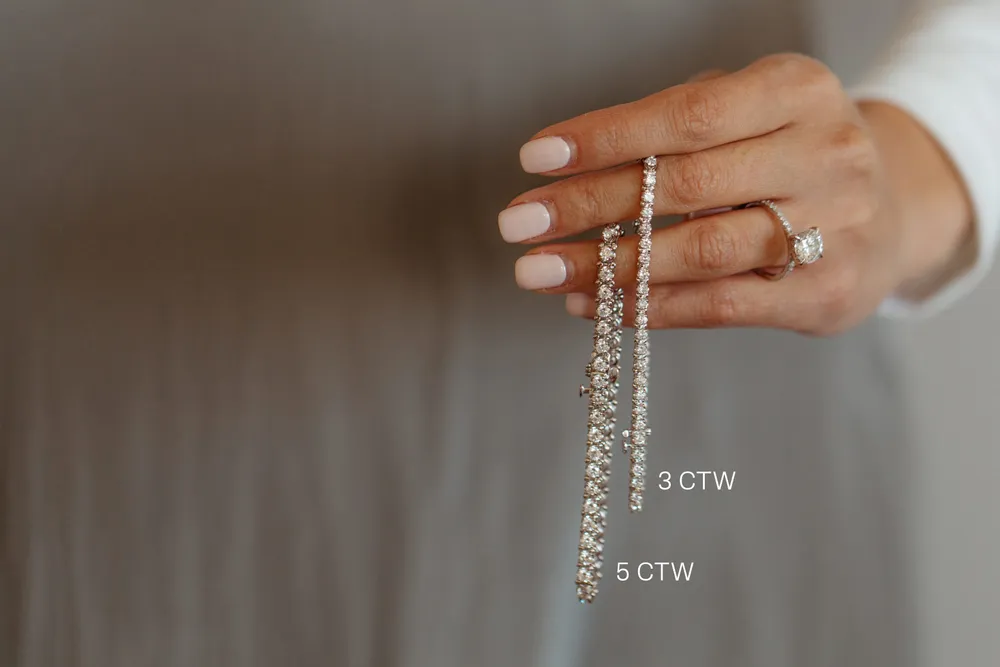 7.5″ Classic Tennis Bracelet with 3.00 Carat TW of Lab Created Diamonds in 14kt White Gold