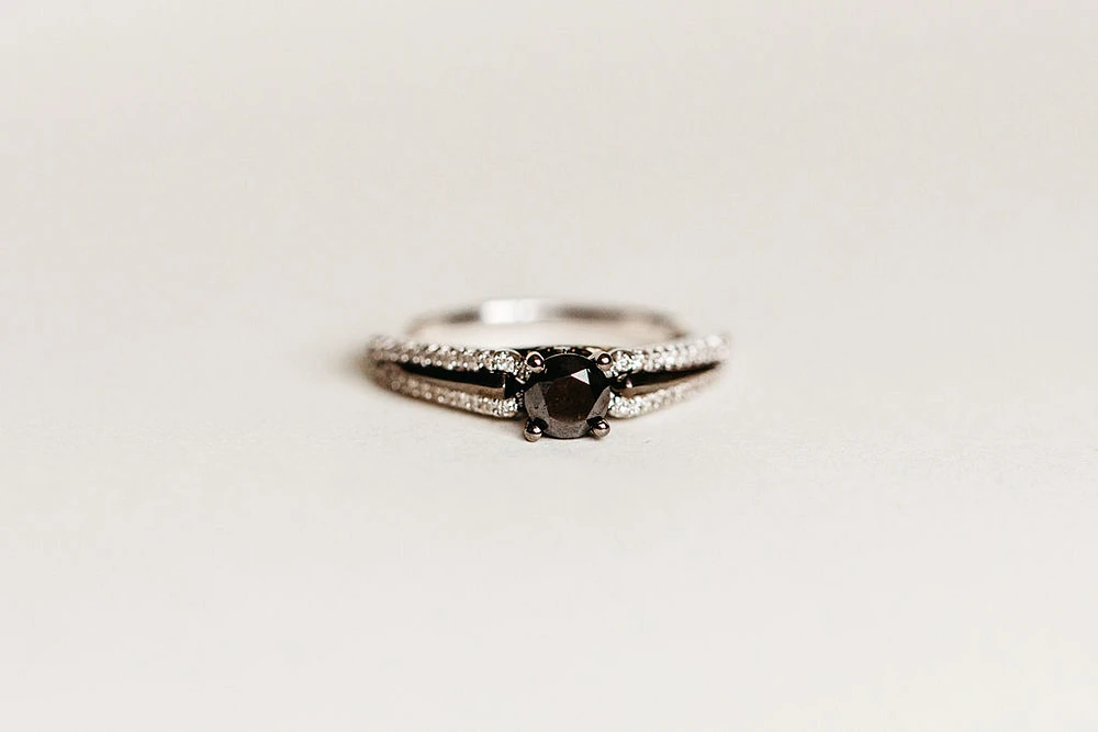 Star Wars The Dark Side Engagement Ring with .75 Carat TW of Diamonds in 14kt White Gold
