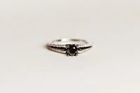 Star Wars The Dark Side Engagement Ring with .75 Carat TW of Diamonds in 14kt White Gold