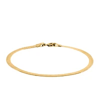 6.5″ 3mm Herringbone Bracelet in 10kt Yellow Gold